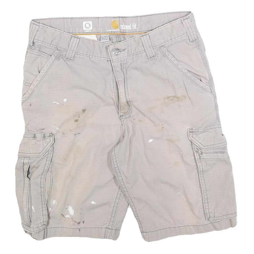 CARHARTT Mens Shorts Beige Cargo M W31 Relaxed Fit Cotton Blend