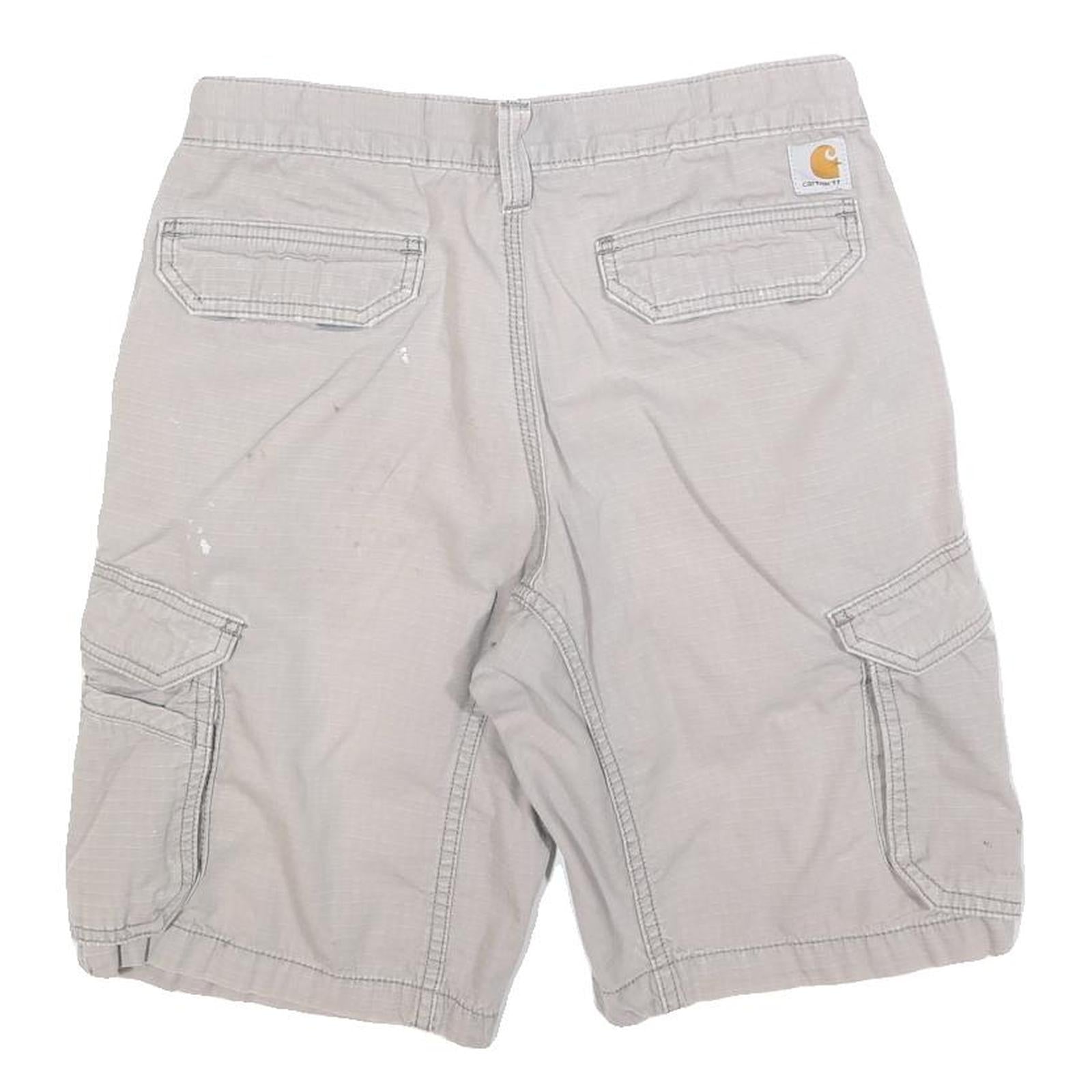 CARHARTT Mens Shorts Beige Cargo M W31 Relaxed Fit Cotton Blend