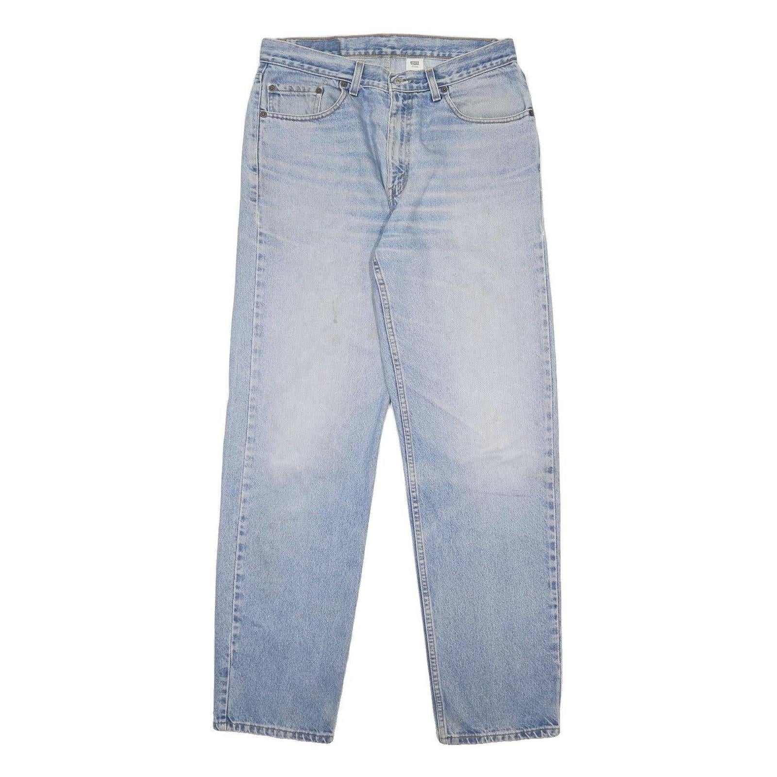 LEVI'S Mens Jeans Blue Relaxed Straight Denim Light W34 L34 Classic Zip Pockets