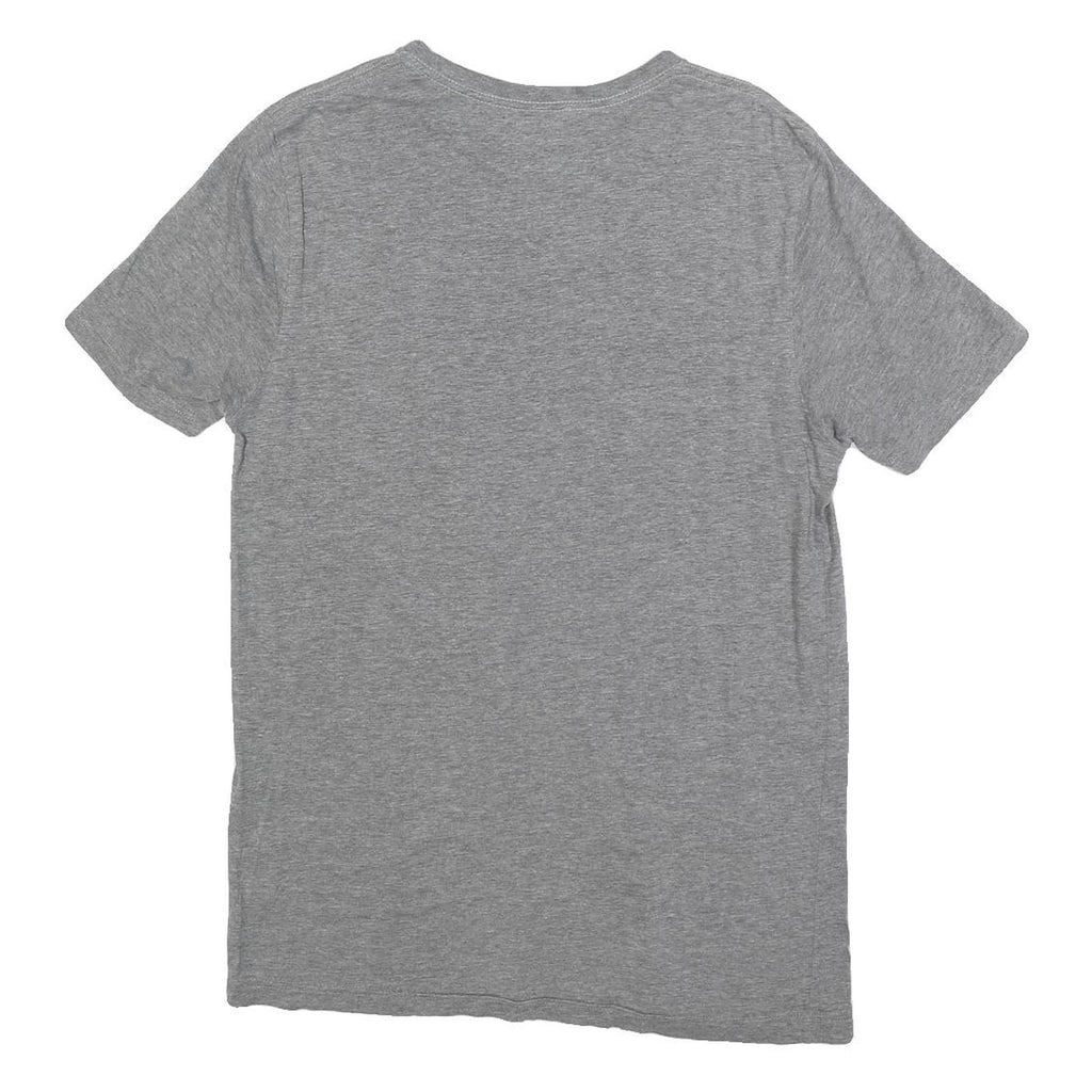 PUMA Mens Grey Graphic T-Shirt M Short Sleeve Crew Neck Cotton Blend Casual Top
