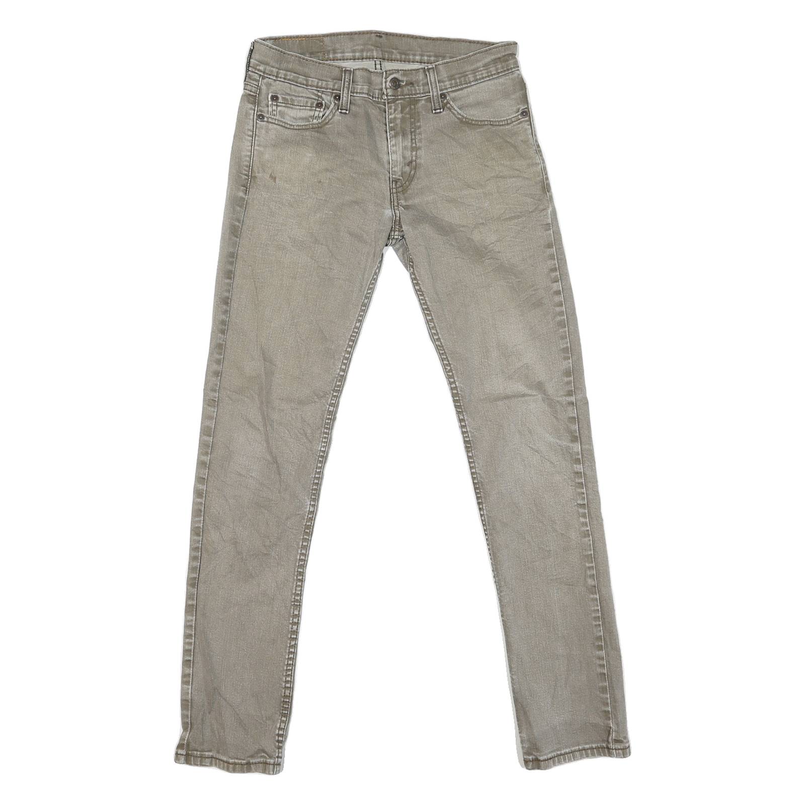 LEVI'S 511 Slim Mens Jeans Grey Cotton Blend Slim Skinny Denim W29 L30