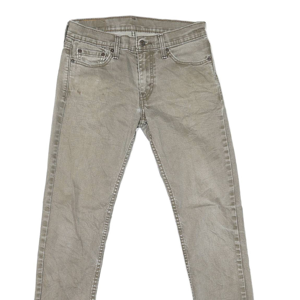 LEVI'S 511 Slim Mens Jeans Grey Cotton Blend Slim Skinny Denim W29 L30
