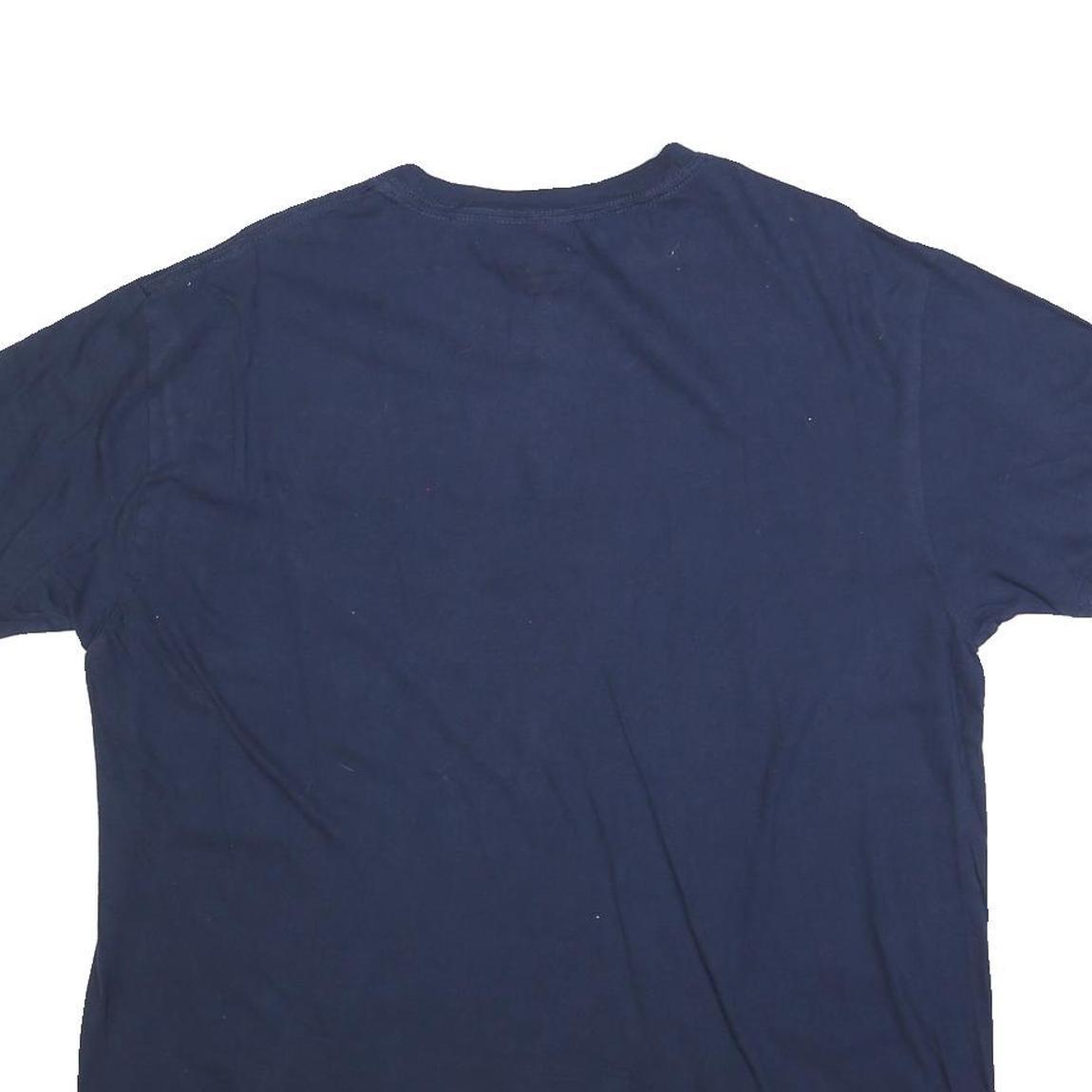 MLB Mens Blue S Logo Graphic T-Shirt XL Short Sleeve Crew Neck Cotton Blend