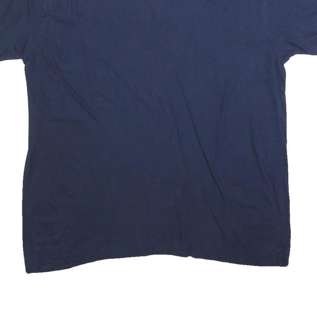 MLB Mens Blue S Logo Graphic T-Shirt XL Short Sleeve Crew Neck Cotton Blend