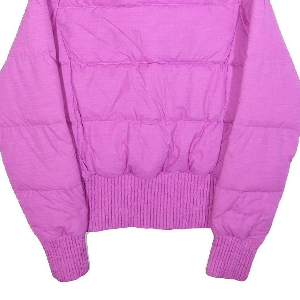 NIKE Womens Pink Purple Jacket M Polyester Puffer Sport Outerwear Zip Up