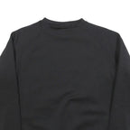 TOMMY SPORT Mens Black Crew Neck S Polyester Blend Sweatshirt Logo Print