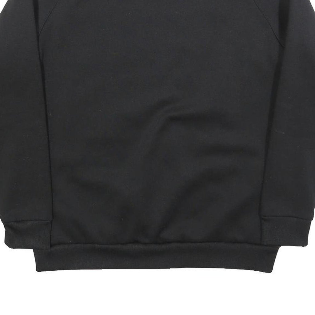 TOMMY SPORT Mens Black Crew Neck S Polyester Blend Sweatshirt Logo Print