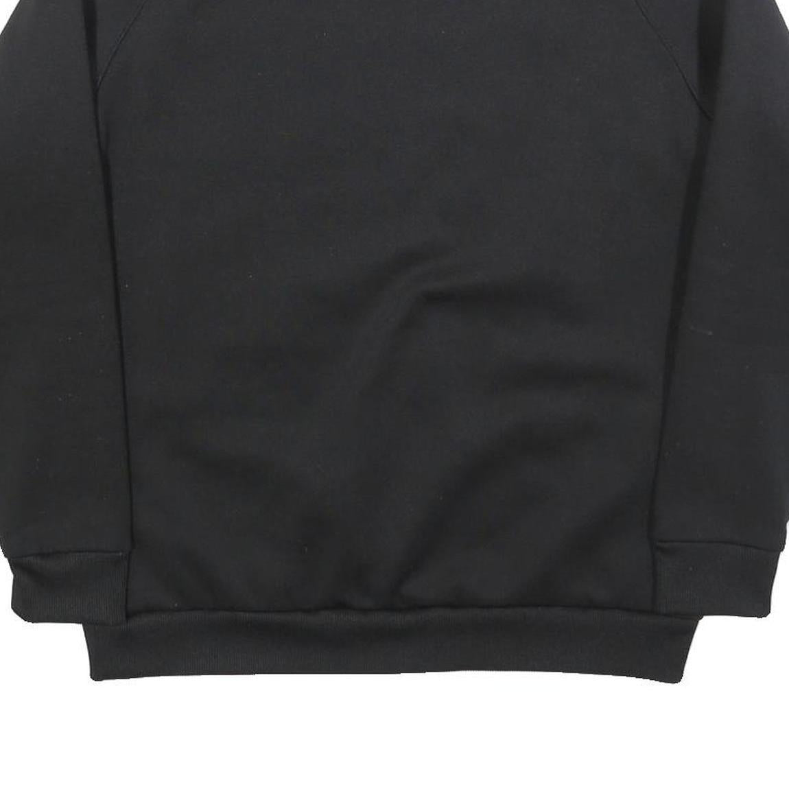 TOMMY SPORT Mens Black Crew Neck S Polyester Blend Sweatshirt Logo Print