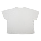 GILDAN Mens White Cotton Blend Graphic T-Shirt 4XL Short Sleeve Crew Neck Anime