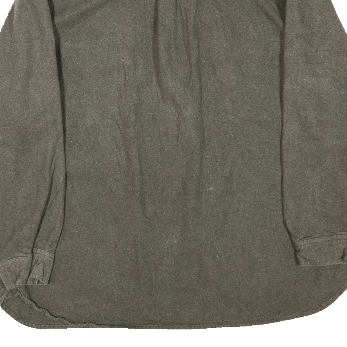 FIELD & STREAM Mens Green Plain Cotton Blend Shirt XL Long Sleeve Casual