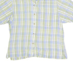 COLUMBIA Womens Green & Blue Check Shirt S Lightweight Casual Summer