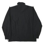 ADIDAS Mens Black & White Track Jacket L Polyester Blend Zip Athletic Sportswear