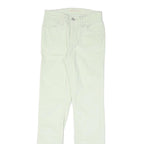 LEVI'S Womens Cotton Blend White Slim Skinny Trousers W26 L31 Stylish Crisp
