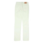 LEVI'S Womens Cotton Blend White Slim Skinny Trousers W26 L31 Stylish Crisp