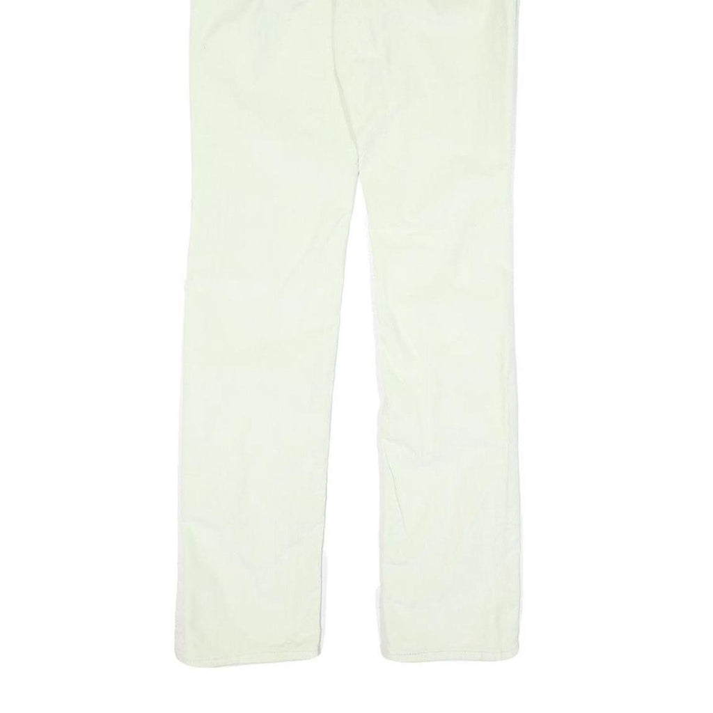 LEVI'S Womens Cotton Blend White Slim Skinny Trousers W26 L31 Stylish Crisp