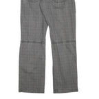 URBN DSTR Mens Regular Fit Cotton Blend Grey Straight Trousers W31 L32 Casual
