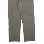 WRANGLER Mens Cotton Blend Green Regular Straight Trousers W34 L30 Casual Zip