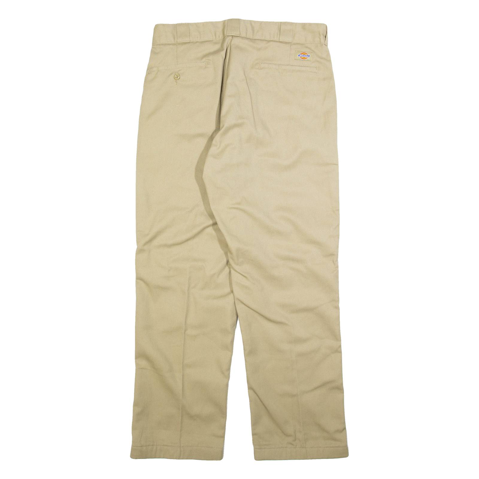 DICKIES Lined Mens Trousers Beige Relaxed Straight W34 L29
