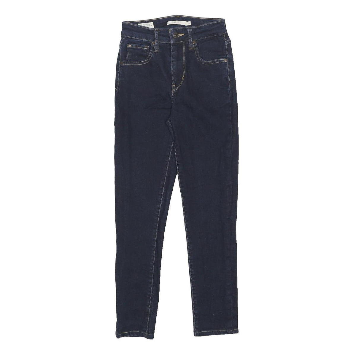 LEVI'S 721 BIG E Womens Jeans Blue Slim Skinny Denim W22 L25 Classic Style