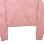 ELLESSE Womens Pink Zip Jacket M Polyester Blend Plain Casual Cropped Track Top