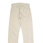 LEVI'S 501 Mens Jeans Cream Regular Straight Denim Raw W28 L29 Classic Button