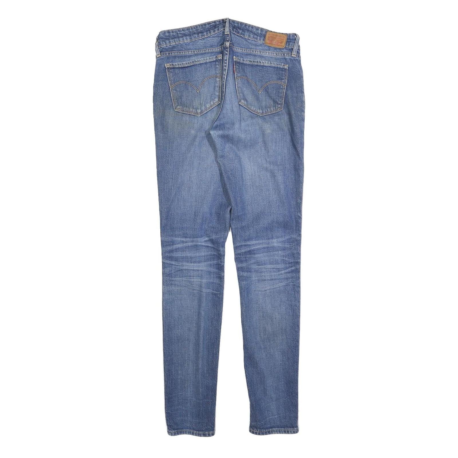 LEVI'S 711 Womens Jeans Blue Slim Skinny Denim Medium W26 L32 Stretch Casual
