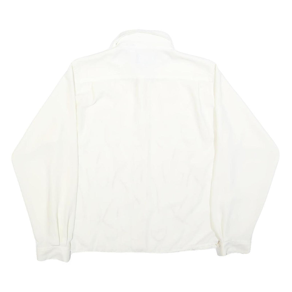 PRONTI Mens White M Shirt Polyester Long Sleeve Classic Fit Button Collar