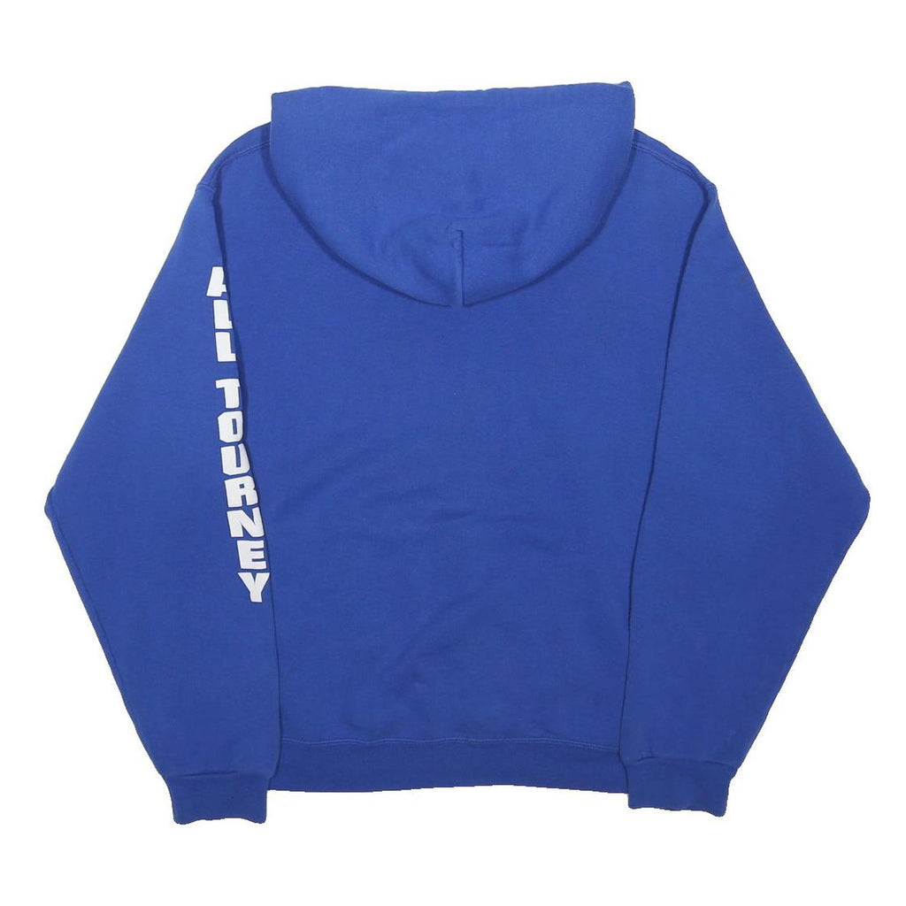 RUSSELL ATHLETIC Mens Blue Christian Brothers Hooded Pullover M Basketball
