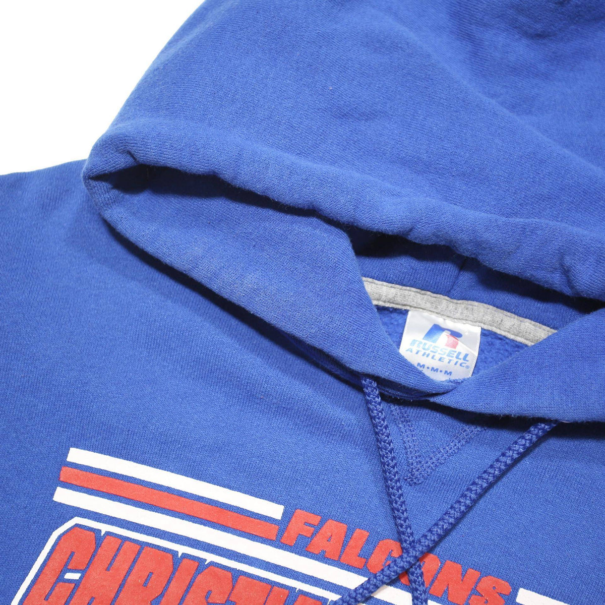 RUSSELL ATHLETIC Mens Blue Christian Brothers Hooded Pullover M Basketball