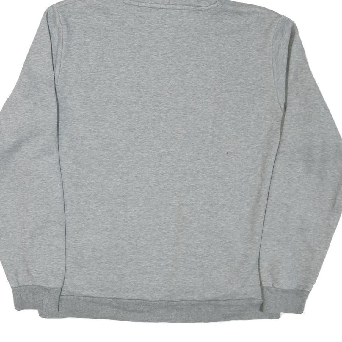 PUMA Mens Grey Pullover Hoodie L Cotton Blend Casual Sweatshirt