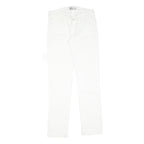 White Womens Slim Jeans Cotton Blend Zip W28 L28 Stylish Comfort Fit