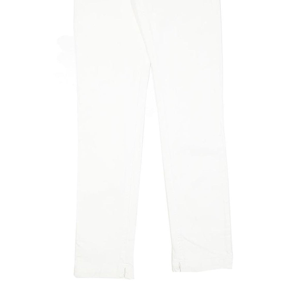White Womens Slim Jeans Cotton Blend Zip W28 L28 Stylish Comfort Fit