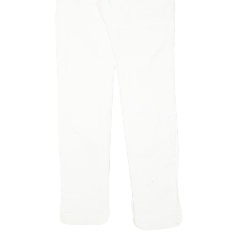 White Womens Slim Jeans Cotton Blend Zip W28 L28 Stylish Comfort Fit