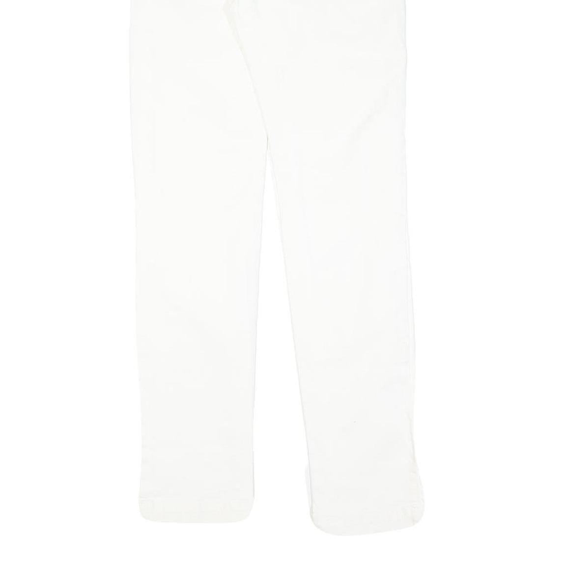 White Womens Slim Jeans Cotton Blend Zip W28 L28 Stylish Comfort Fit