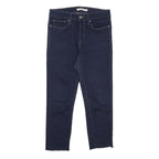 LEVI'S Womens Jeans Blue Slim Skinny Denim Raw W28 L22 Zip Cotton Blend