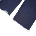 LEVI'S Womens Jeans Blue Slim Skinny Denim Raw W28 L22 Zip Cotton Blend
