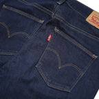 LEVI'S Womens Jeans Blue Slim Skinny Denim Raw W28 L22 Zip Cotton Blend