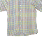 POLO RALPH LAUREN Mens Blue & Yellow Check Shirt M Casual Summer Cotton