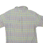 POLO RALPH LAUREN Mens Blue & Yellow Check Shirt M Casual Summer Cotton