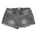 TOMMY HILFIGER Womens Shorts Grey Denim Cut-Off M W29 Button Fly Casual Summer