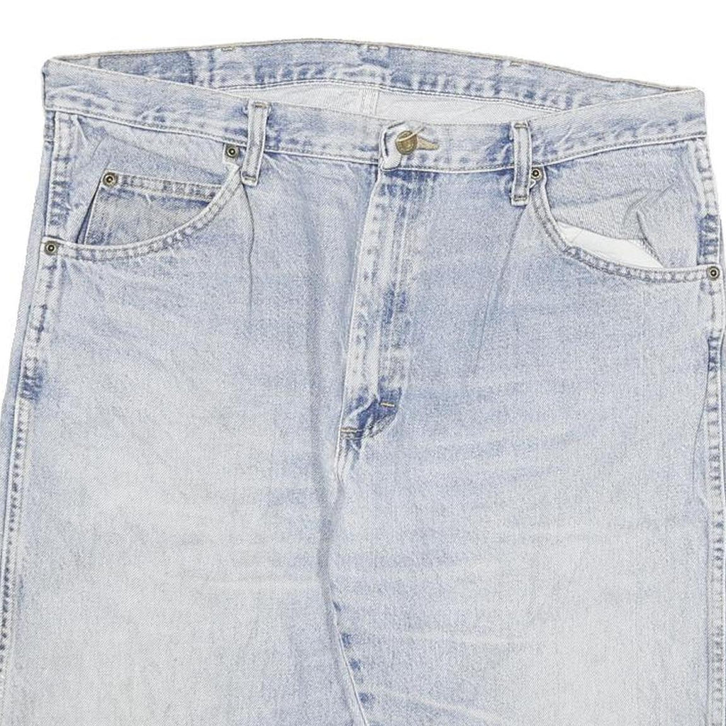 WRANGLER Mens Shorts Blue Denim Casual 2XL W36 Lightweight Relaxed Fit