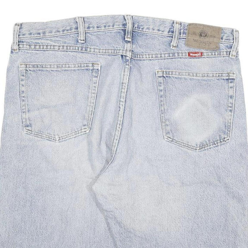 WRANGLER Mens Shorts Blue Denim Casual 2XL W36 Lightweight Relaxed Fit