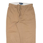 POLO RALPH LAUREN Philip Chino Mens Trousers Brown Regular Straight W35 L24