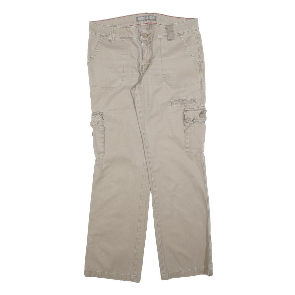 DICKIES Womens Regular Beige Cotton Blend Cargo Trousers W32 L32 Practical
