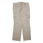 DICKIES Womens Regular Beige Cotton Blend Cargo Trousers W32 L32 Practical