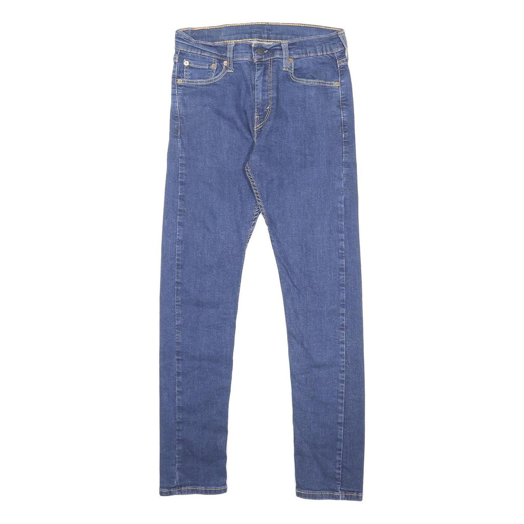 LEVI'S 510 Mens Jeans Blue Slim Skinny Denim Medium W30 L29 Stretch Zip Fly