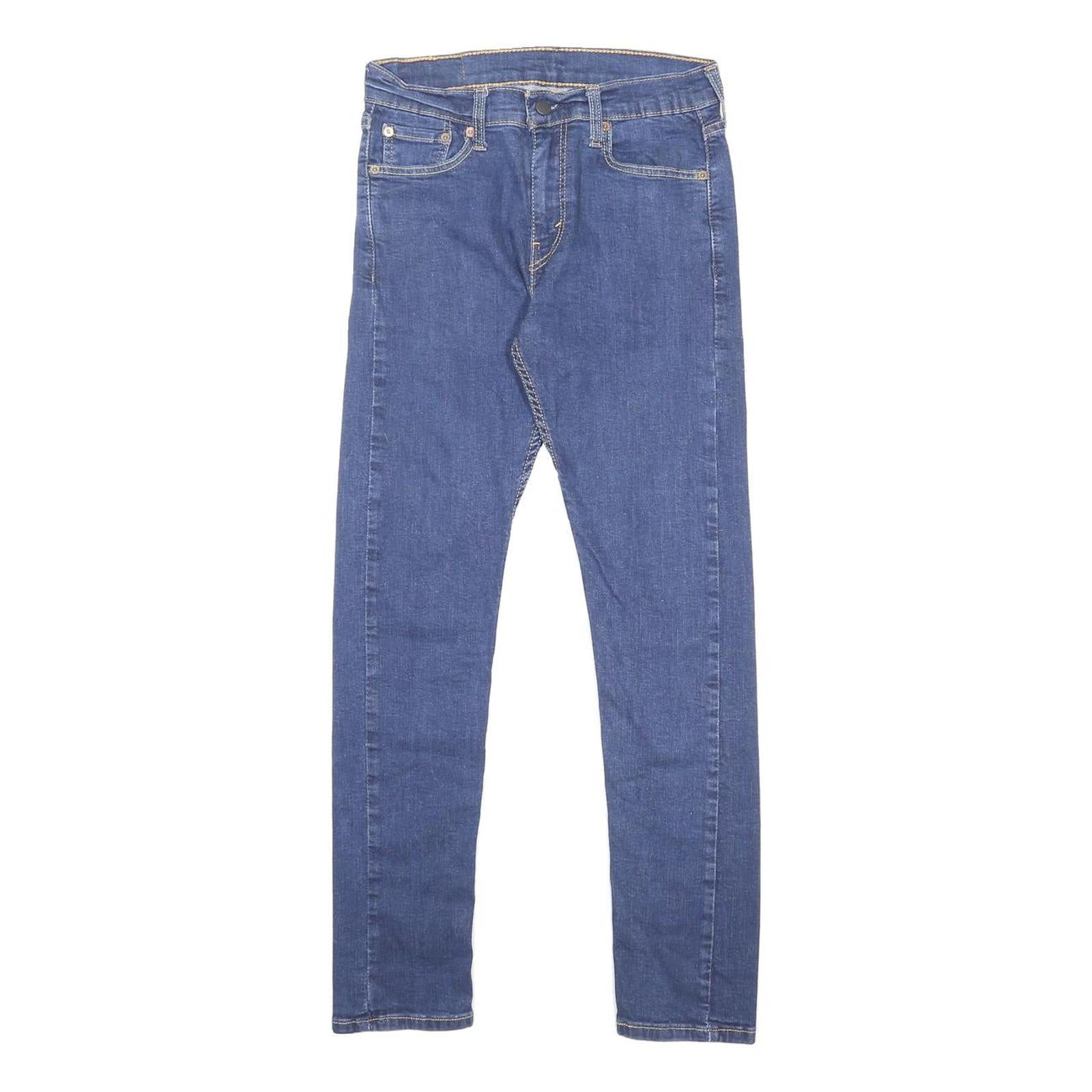 LEVI'S 510 Mens Jeans Blue Slim Skinny Denim Medium W30 L29 Stretch Zip Fly