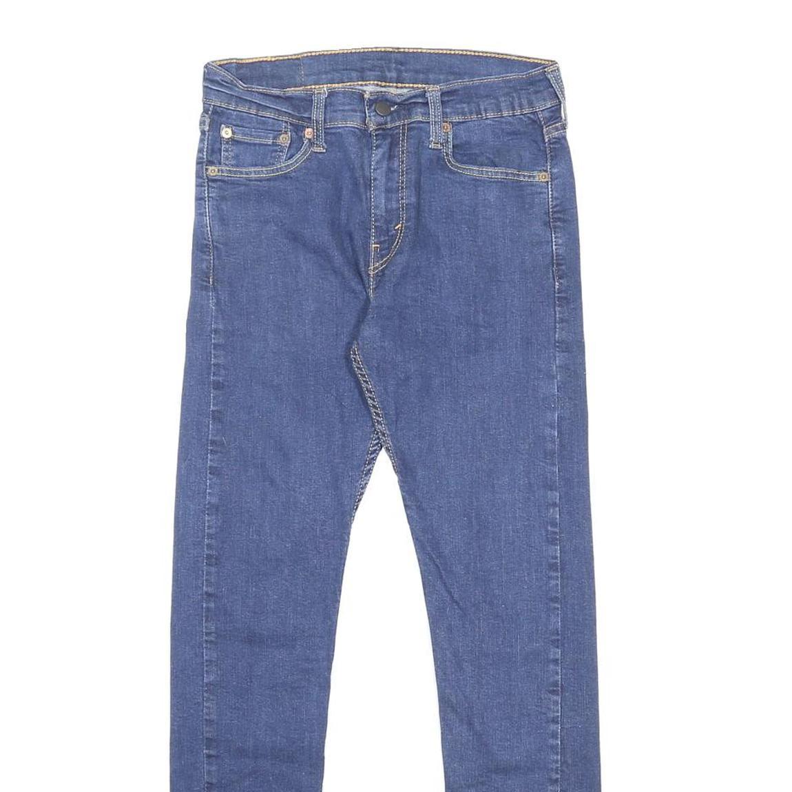 LEVI'S 510 Mens Jeans Blue Slim Skinny Denim Medium W30 L29 Stretch Zip Fly
