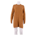 FAT FACE Womens Jumper Dress Yellow Knit Long Sleeve Short UK 12