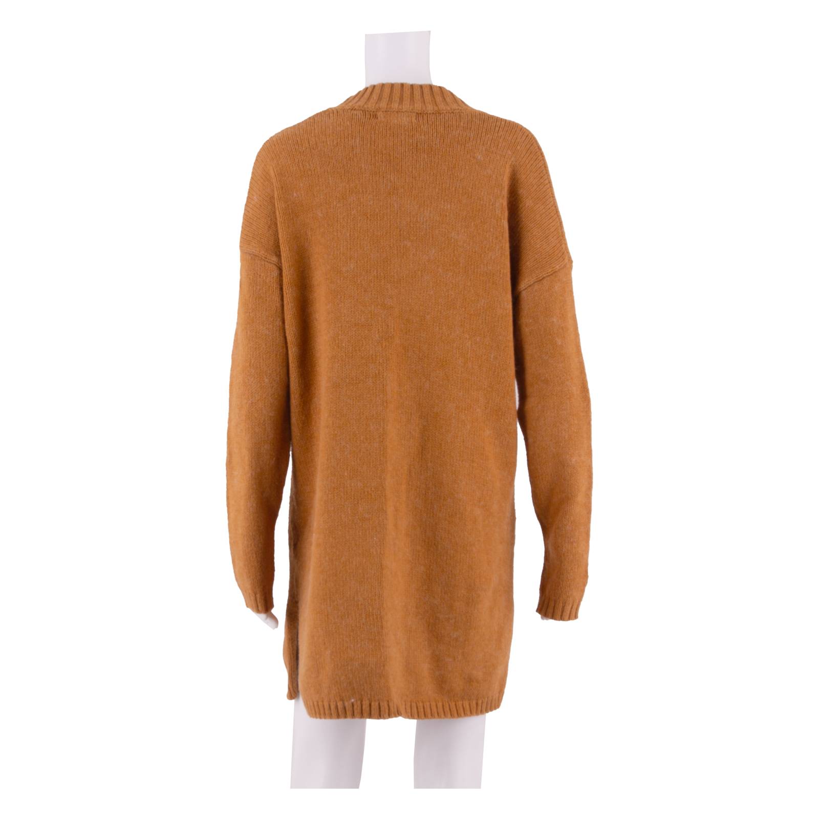 FAT FACE Womens Jumper Dress Yellow Knit Long Sleeve Short UK 12